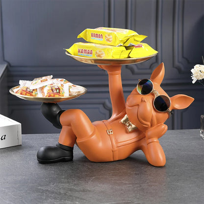 Cool Bulldog Animal Figurine for Home Decor